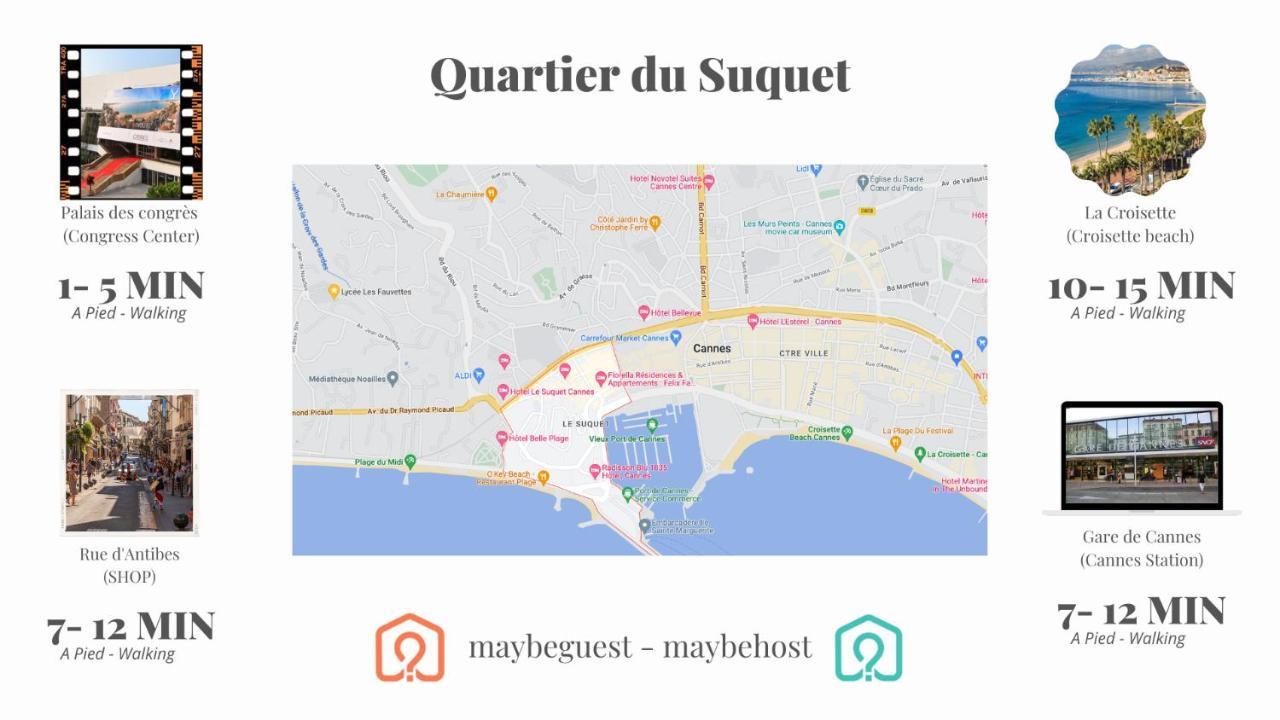 C005-Studette Au Centre Cannes Bagian luar foto